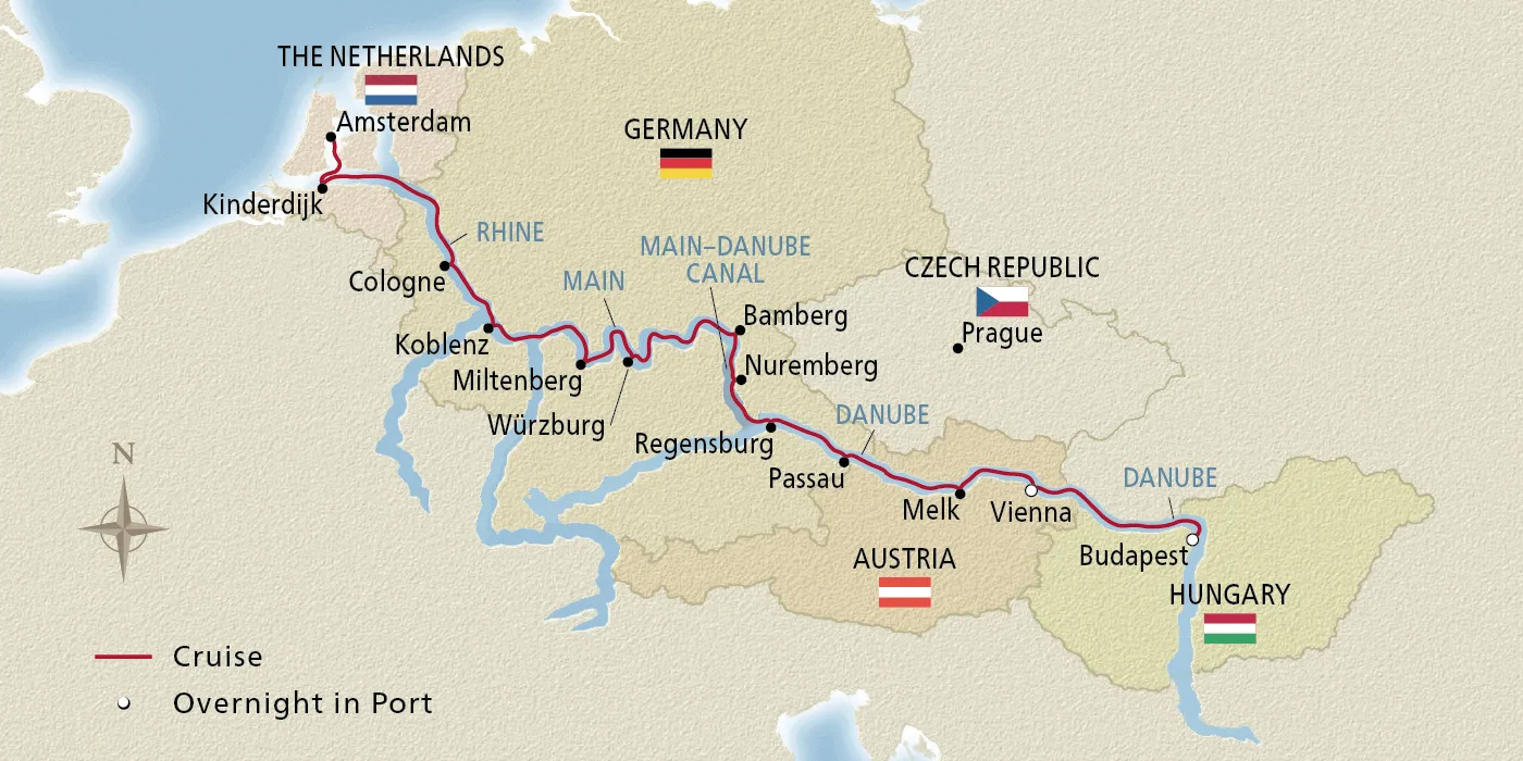 Map - Grand European Tour