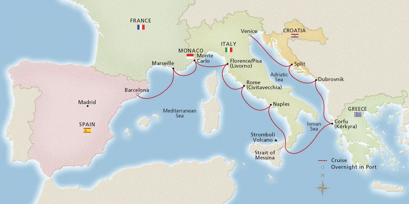 Map - Mediterranean Odyssey