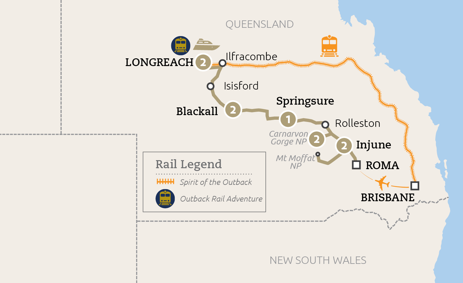 Map - Roof of Queensland Expedition