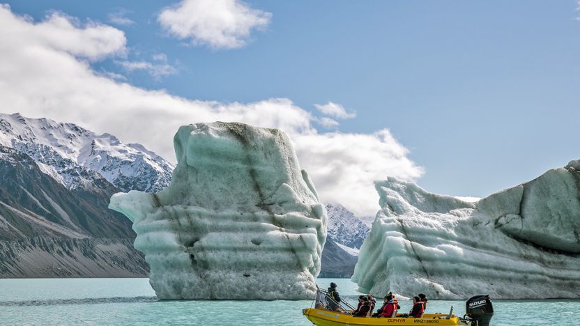 Tasman Glacier Lake, Mount Cook