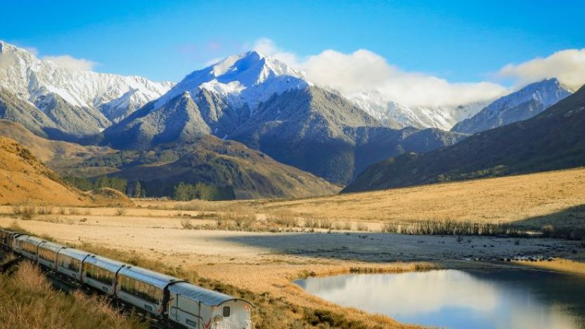 Tranz Alpine train, New Zealand